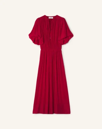 Abito midi in charmeuse