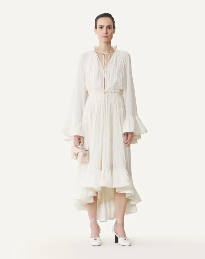 Abito midi in charmeuse Abito midi in charmeuse