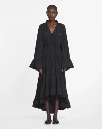 Abito midi in charmeuse