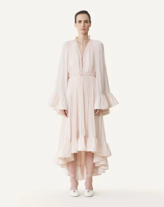 Abito midi in charmeuse