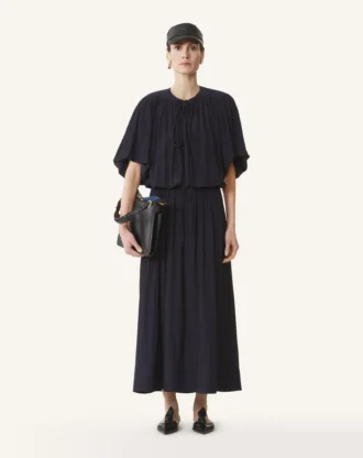 Abito midi in charmeuse