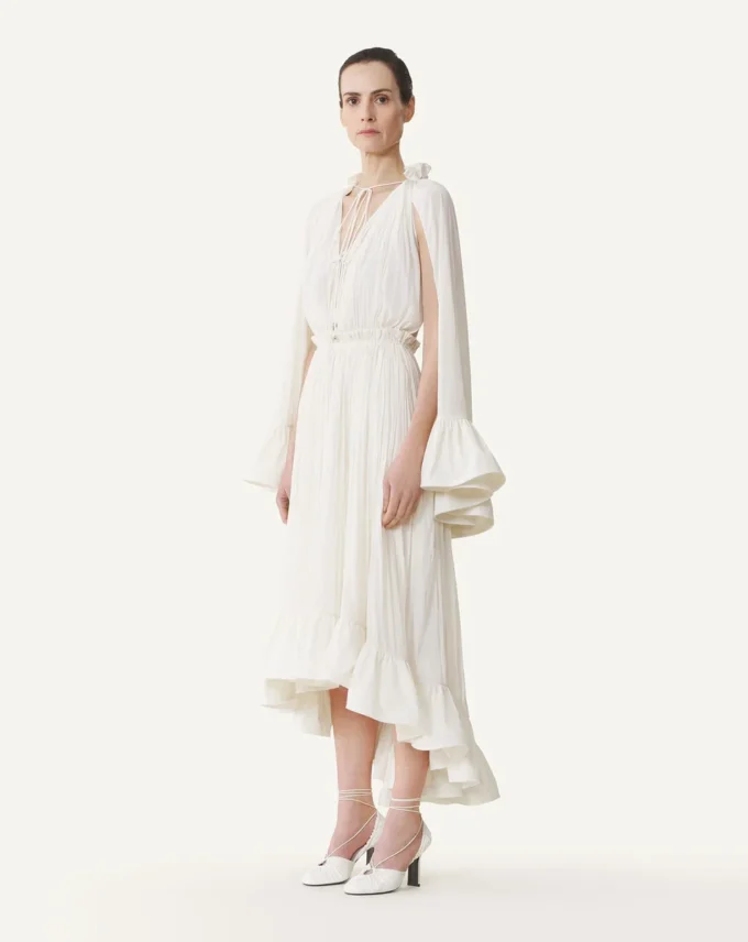 Abito midi in charmeuse Abito midi in charmeuse