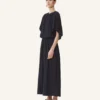 Abito midi in charmeuse Abito midi in charmeuse