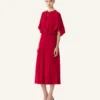 Abito midi in charmeuse Abito midi in charmeuse