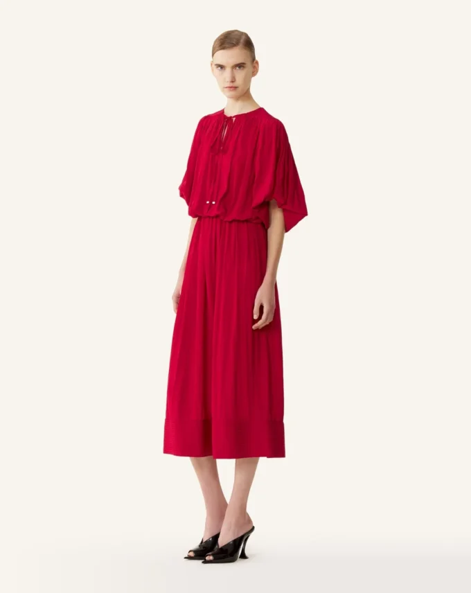 Abito midi in charmeuse Abito midi in charmeuse