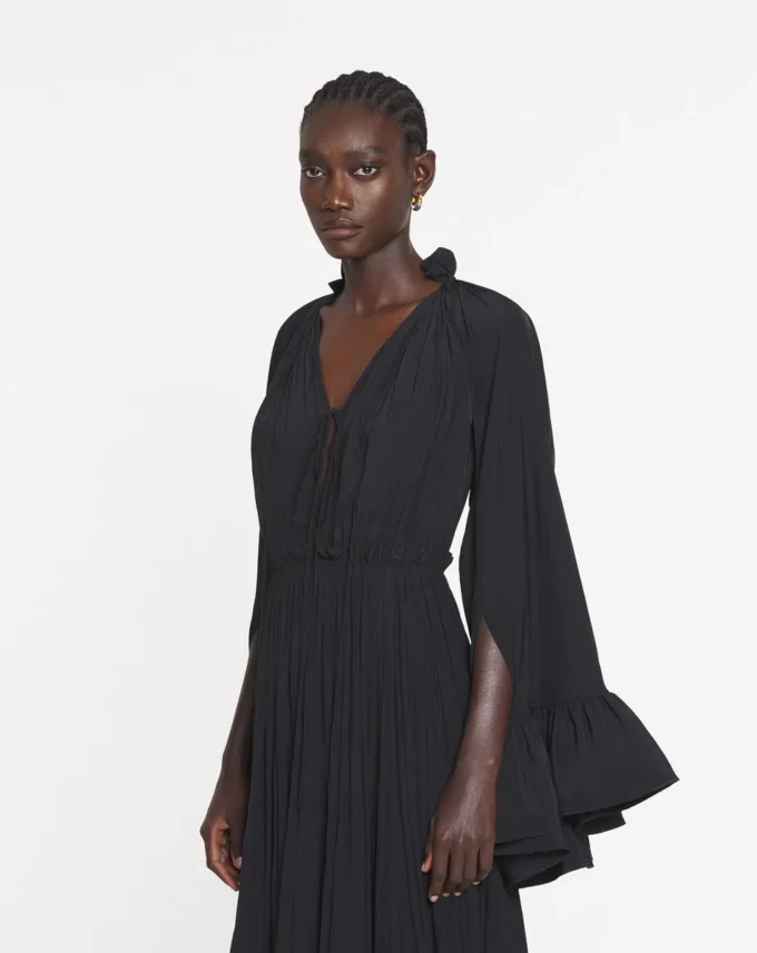 Abito midi in charmeuse Abito midi in charmeuse