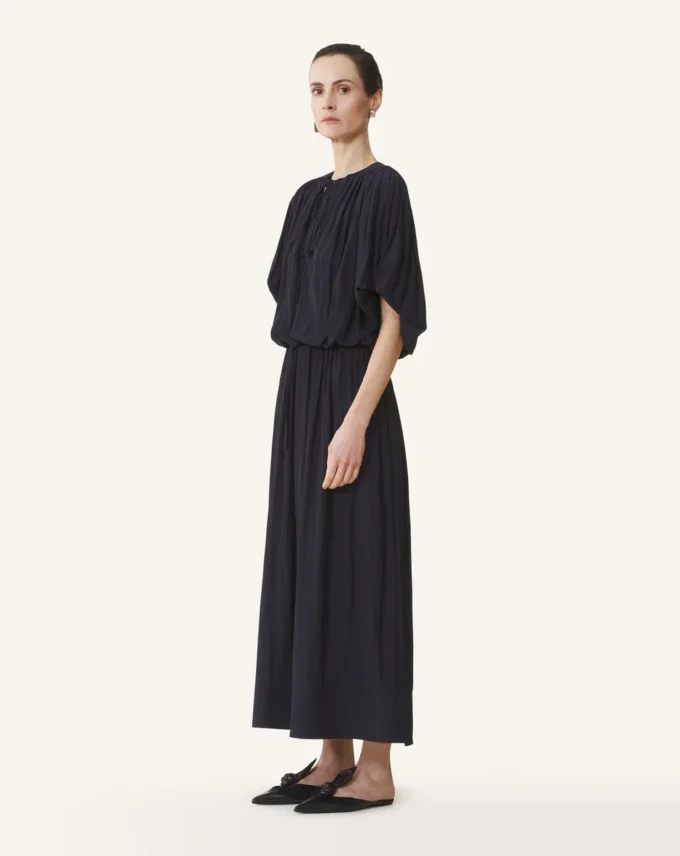 Abito midi in charmeuse Abito midi in charmeuse