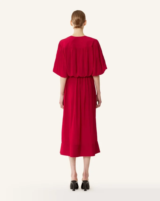 Abito midi in charmeuse Abito midi in charmeuse