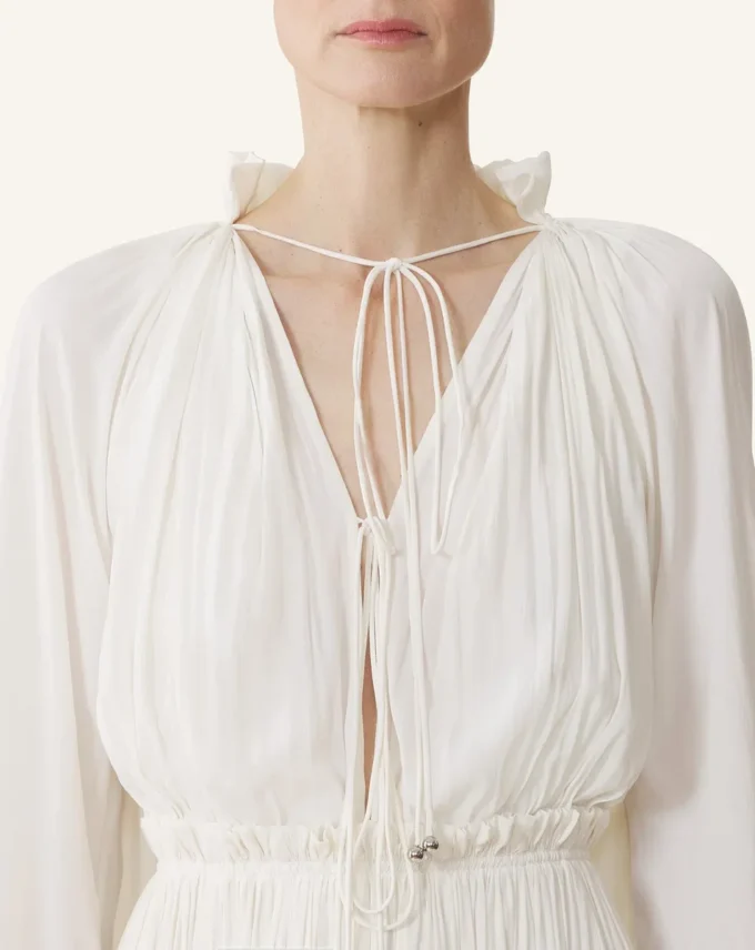 Abito midi in charmeuse Abito midi in charmeuse