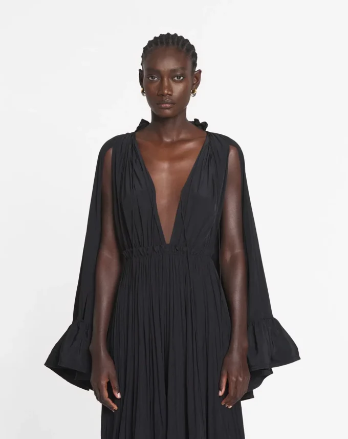 Abito midi in charmeuse Abito midi in charmeuse