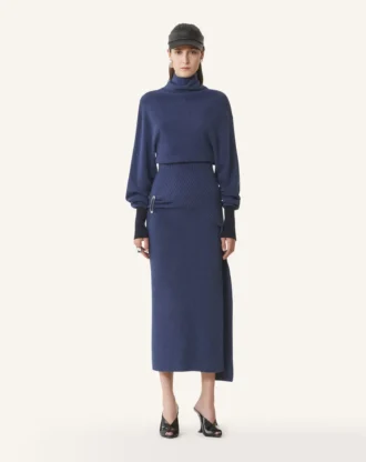 Abito midi in lana e cashmere