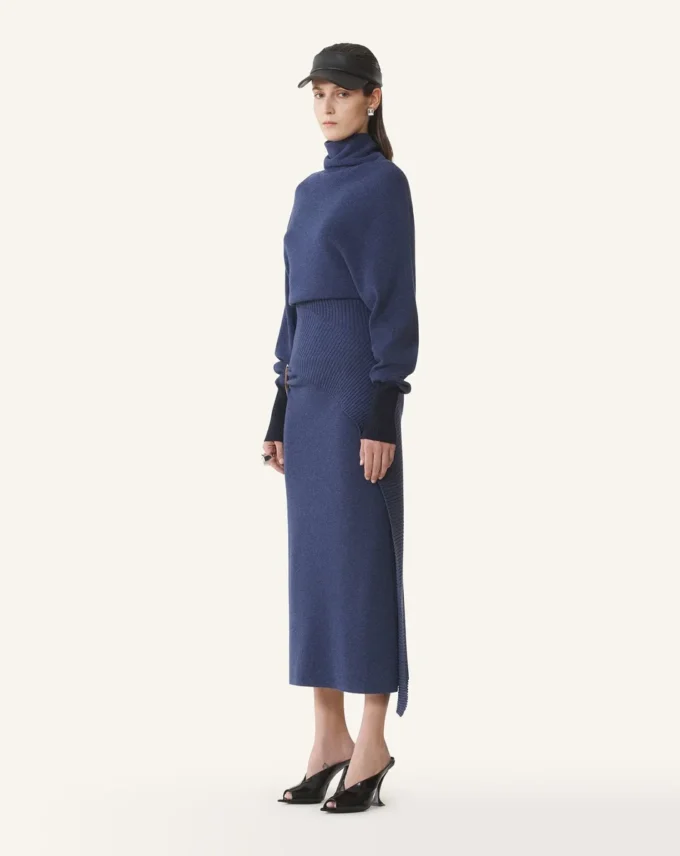 Abito midi in lana e cashmere Abito midi in lana e cashmere