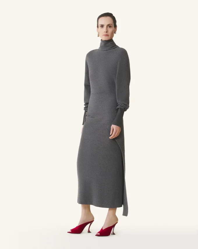 Abito midi in lana e cashmere Abito midi in lana e cashmere