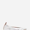 Ballerina piatta in pelle metallizzata Ballerina piatta in pelle metallizzata