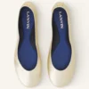 Ballerina piatta in pelle metallizzata Ballerina piatta in pelle metallizzata