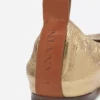 Ballerina piatta in pelle metallizzata Ballerina piatta in pelle metallizzata