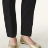 Ballerina piatta in pelle metallizzata Ballerina piatta in pelle metallizzata