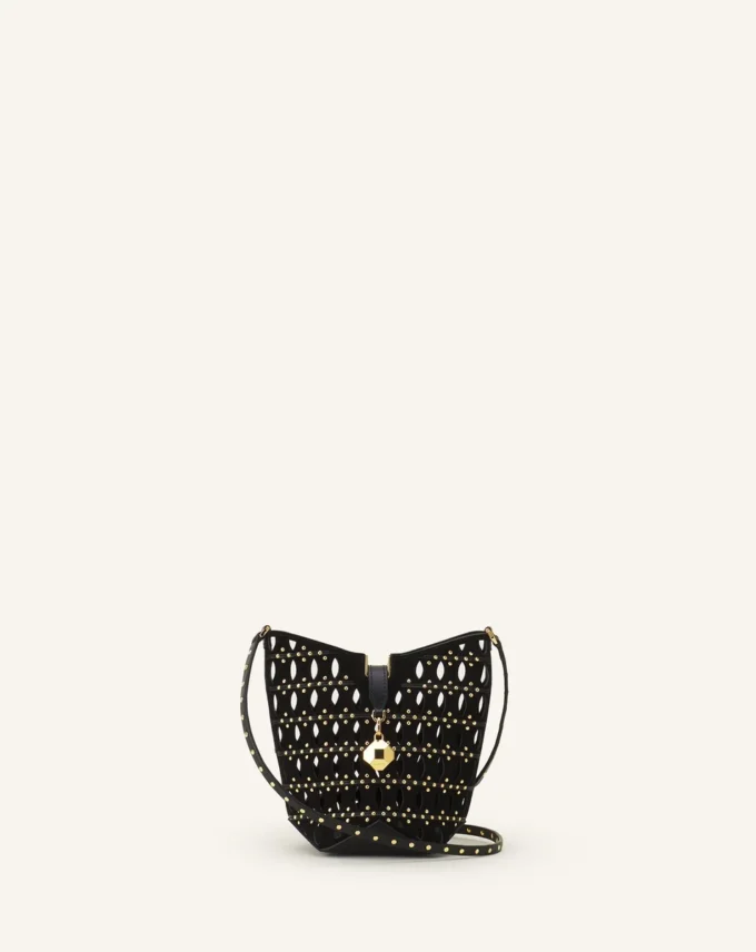 Borsa a secchiello Catch Nano di Lanvin in pelle scamosciata Borsa a secchiello Catch Nano di Lanvin in pelle scamosciata