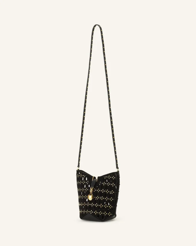 Borsa a secchiello Catch Nano di Lanvin in pelle scamosciata Borsa a secchiello Catch Nano di Lanvin in pelle scamosciata