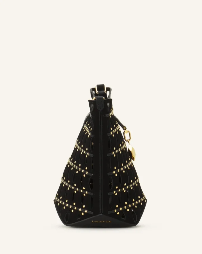 Borsa a secchiello Catch Nano di Lanvin in pelle scamosciata Borsa a secchiello Catch Nano di Lanvin in pelle scamosciata