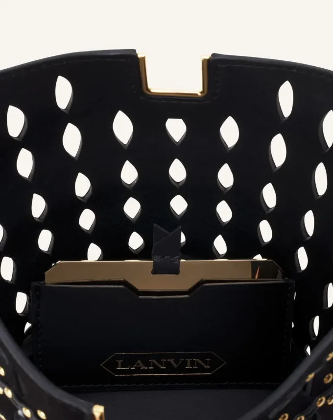 Borsa a secchiello Catch Nano di Lanvin in pelle scamosciata Borsa a secchiello Catch Nano di Lanvin in pelle scamosciata