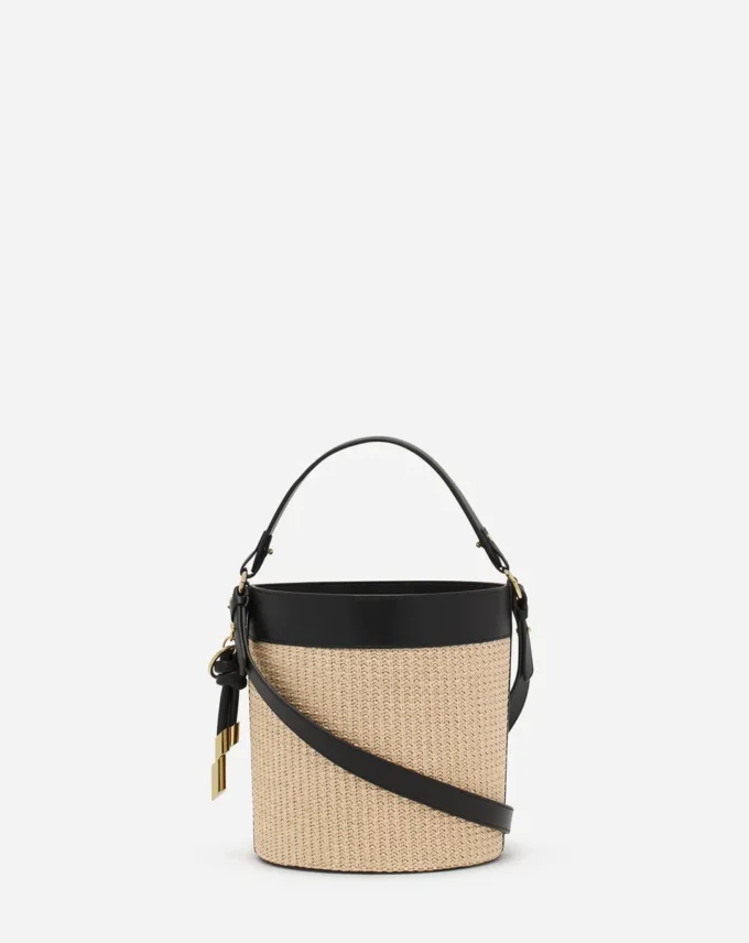Borsa a secchiello Séquence in rafia Borsa a secchiello Séquence in rafia