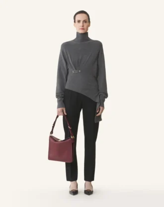 Borsa asimmetrica Compagnon in pelle