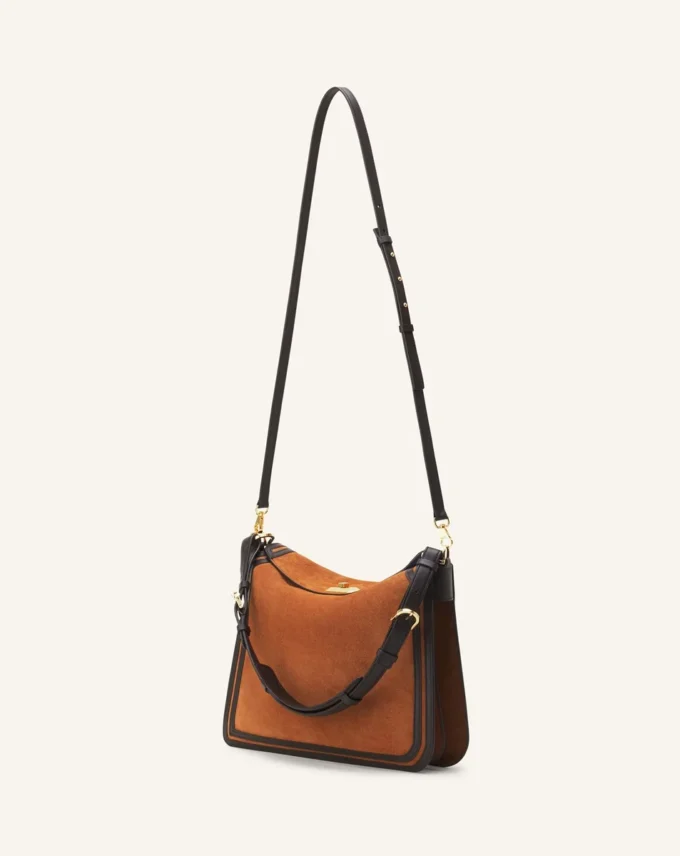 Borsa asimmetrica Compagnon in pelle scamosciata Borsa asimmetrica Compagnon in pelle scamosciata