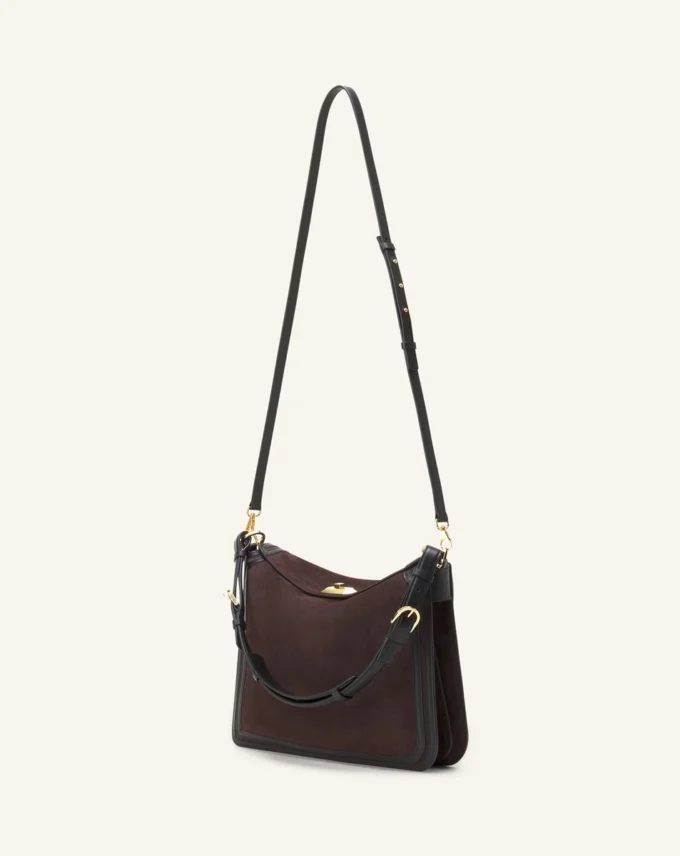 Borsa asimmetrica Compagnon in pelle scamosciata Borsa asimmetrica Compagnon in pelle scamosciata