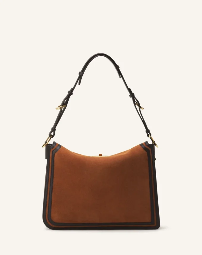 Borsa asimmetrica Compagnon in pelle scamosciata Borsa asimmetrica Compagnon in pelle scamosciata