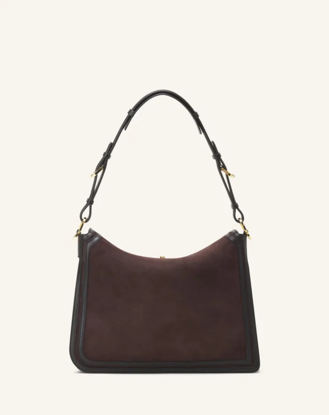 Borsa asimmetrica Compagnon in pelle scamosciata Borsa asimmetrica Compagnon in pelle scamosciata