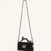 Borsa in pelle Nano con effetto pony e strass Pencil Cat Borsa in pelle Nano con effetto pony e strass Pencil Cat