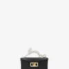 Borsa Nano Pencil Cat in pelle e strass Borsa Nano Pencil Cat in pelle e strass