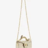 Borsa Nano Pencil Cat in pelle metallizzata craquelé Borsa Nano Pencil Cat in pelle metallizzata craquelé