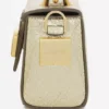 Borsa Nano Pencil Cat in pelle metallizzata craquelé Borsa Nano Pencil Cat in pelle metallizzata craquelé
