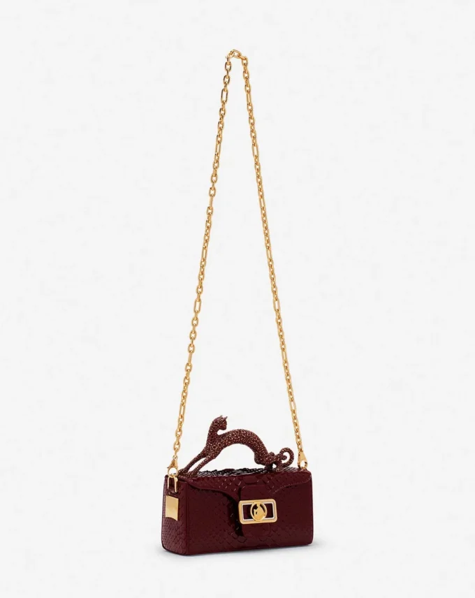 Borsa Pencil Cat Python e strass Borsa Pencil Cat Python e strass