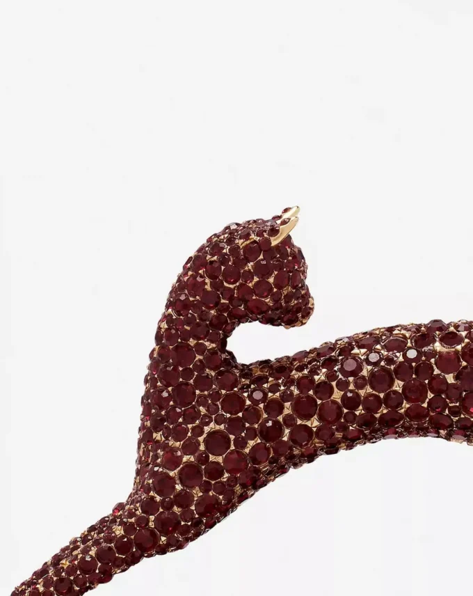Borsa Pencil Cat Python e strass Borsa Pencil Cat Python e strass