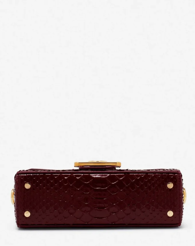 Borsa Pencil Cat Python e strass Borsa Pencil Cat Python e strass