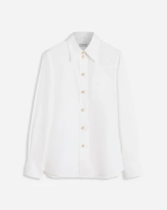 Camicia a maniche lunghe in popeline