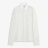 Camicia in voile di cotone con cut-out Camicia in voile di cotone con cut-out
