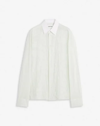 Camicia in voile di cotone con cut-out