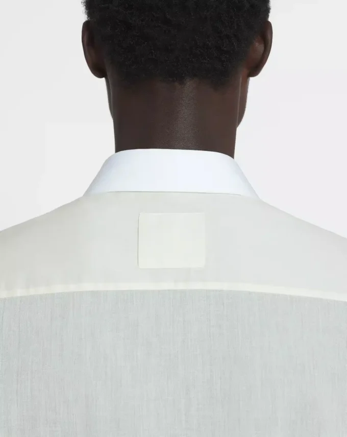 Camicia in voile di cotone con cut-out Camicia in voile di cotone con cut-out