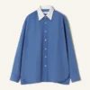 Camicia oversize in popeline di cotone Camicia oversize in popeline di cotone