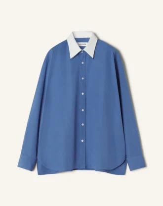 Camicia oversize in popeline di cotone