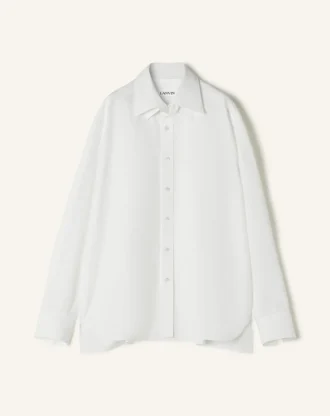 Camicia oversize in popeline di cotone