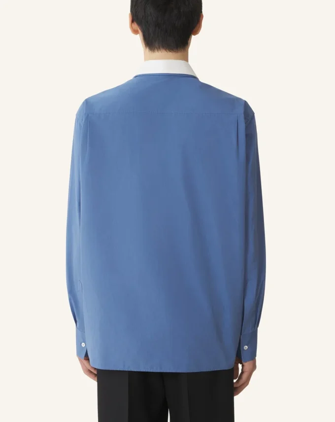 Camicia oversize in popeline di cotone Camicia oversize in popeline di cotone
