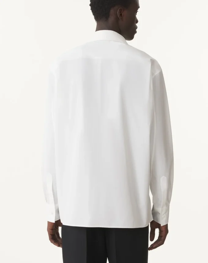 Camicia oversize in popeline di cotone Camicia oversize in popeline di cotone