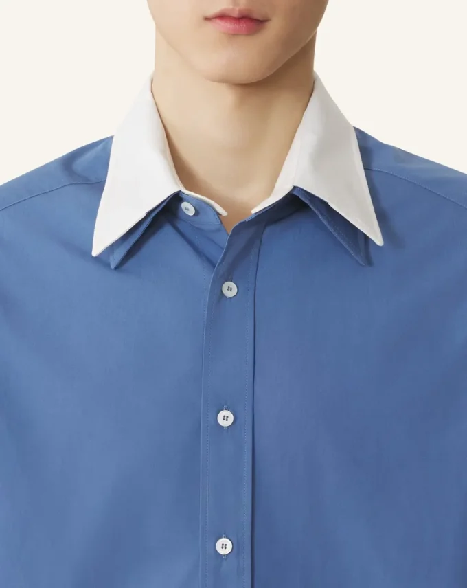 Camicia oversize in popeline di cotone Camicia oversize in popeline di cotone