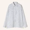 Camicia oversize in popeline di cotone a righe Camicia oversize in popeline di cotone a righe