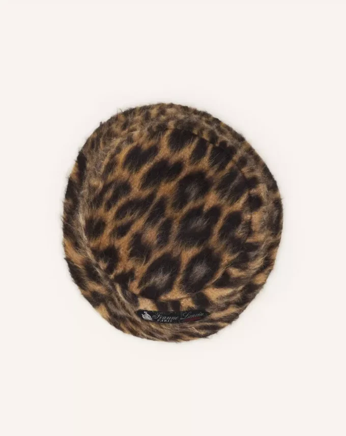 Cappello a secchiello reversibile con stampa leopardata Cappello a secchiello reversibile con stampa leopardata
